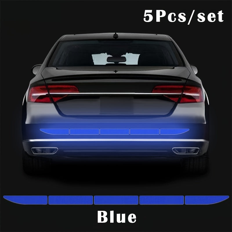 5Pcs Car Reflective Warning Stickers Rear Collision Prevention Safety Cover