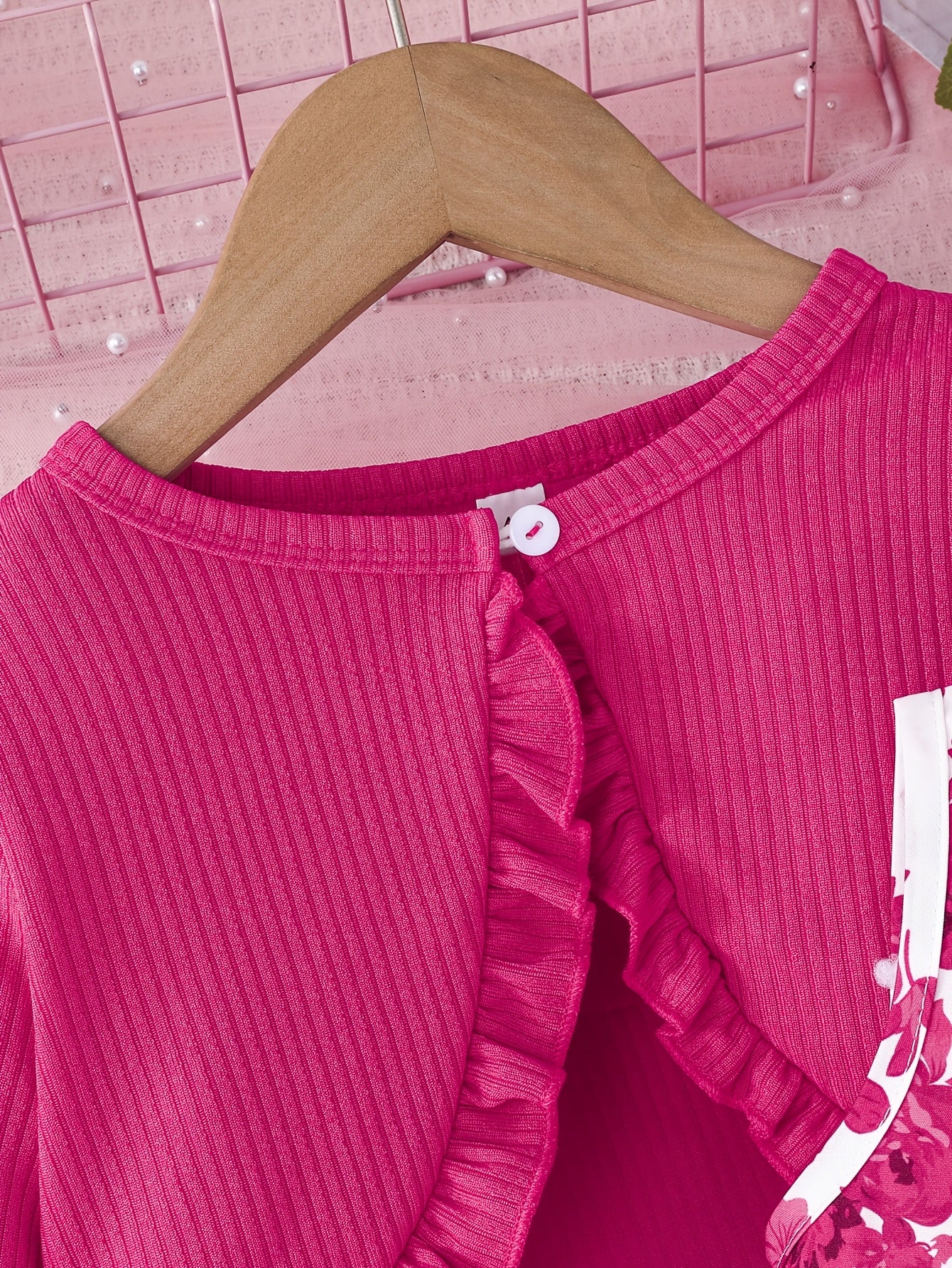 Girls' Floral Sleeveless A-Line Dress Set with Cardigan Polyester Blend Spring Fall Casual