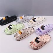 Women's EVA Slippers with Sausage Dog Print Anti-Slip Breathable Open Toe