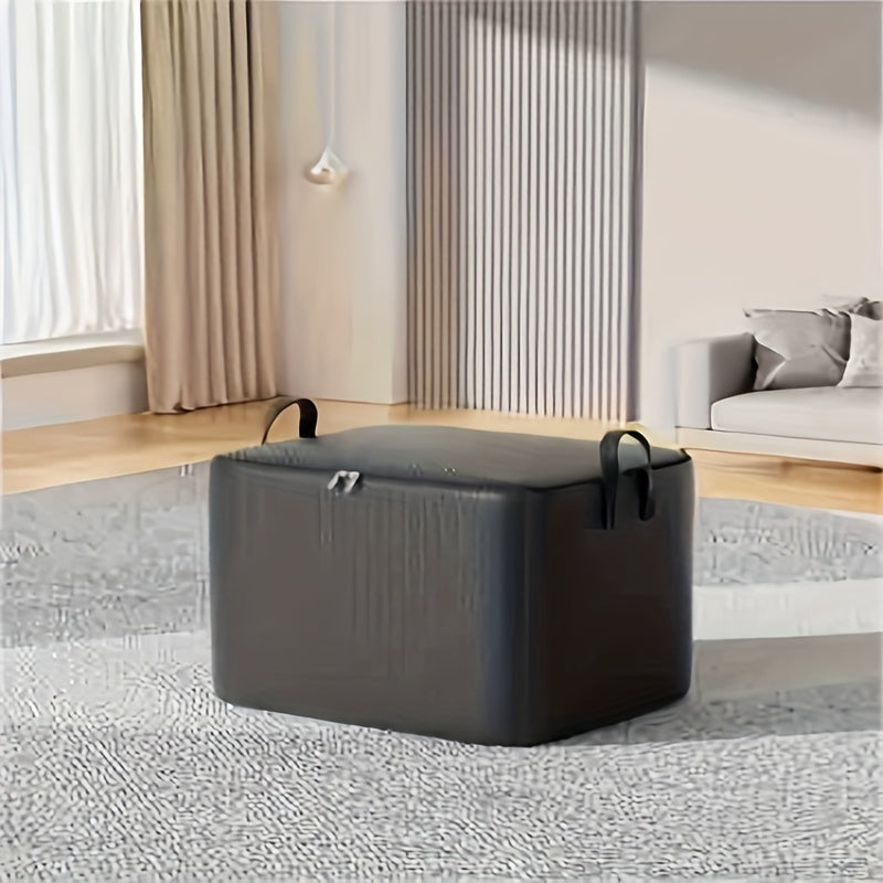 Fabric Storage Bag with Large Capacity Waterproof Thickened Material Under-Bed Organizer with Handles