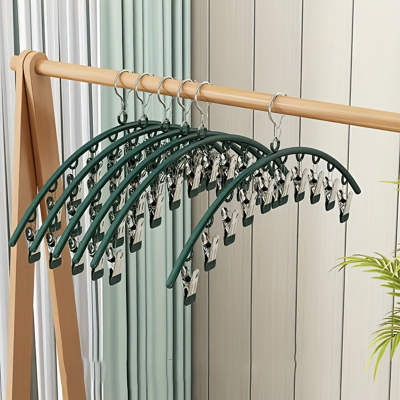 Set of 10 Heavy Duty Stainless Steel Hangers for Coats Suits Dresses