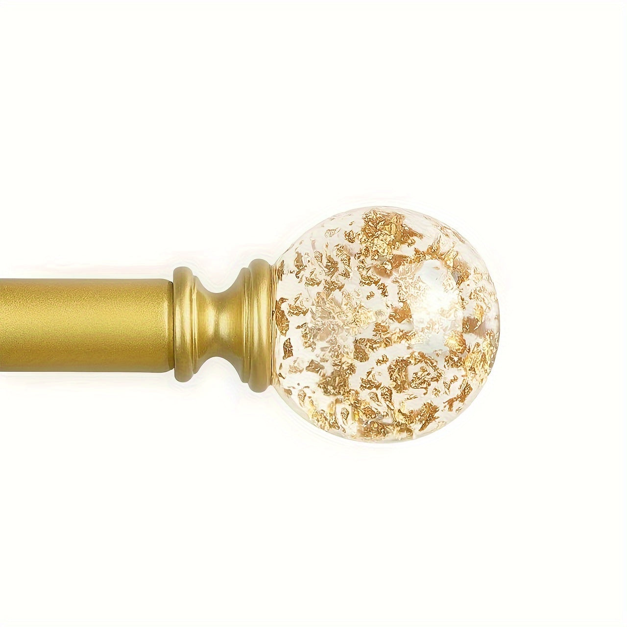 Elegant Metal Curtain Rod for Living Room Bedroom Kitchen Hallway 28-48 Inches