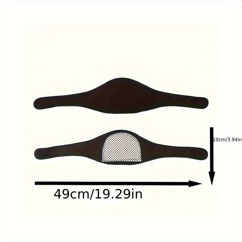 Faja de soporte cervical ajustable para terapia magnética con envoltura de calor