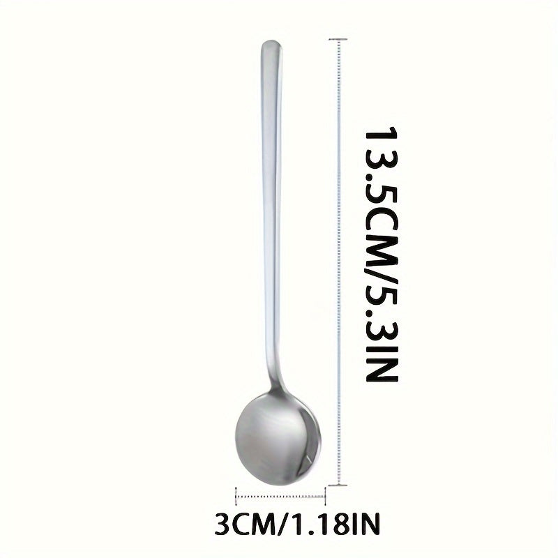 Stainless Steel Appetizer Spoons Ice Cream Scoops Stirring Sticks Cocktail Decor