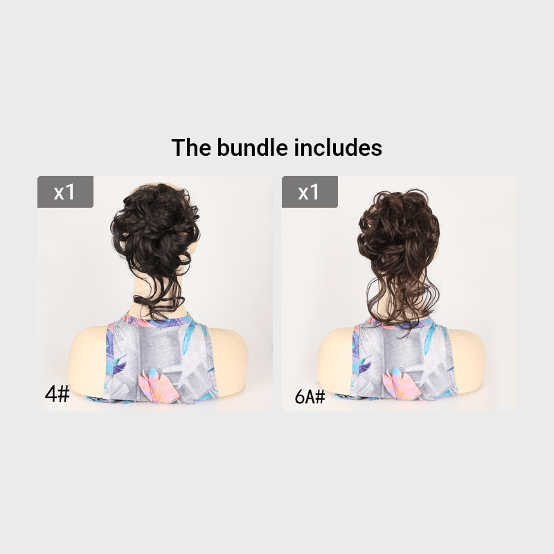 Women's Wavy Curly Synthetic Hairpiece Scrunchies for Tousled Updo