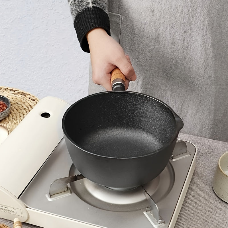 Cast Iron Milk Pot Small Single Person Cooking Frying Food Supplement Outdoor Use