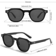 Unisex Round TR90 Frame Sunglasses Polarized for Outdoor Sports Travel and Photos
