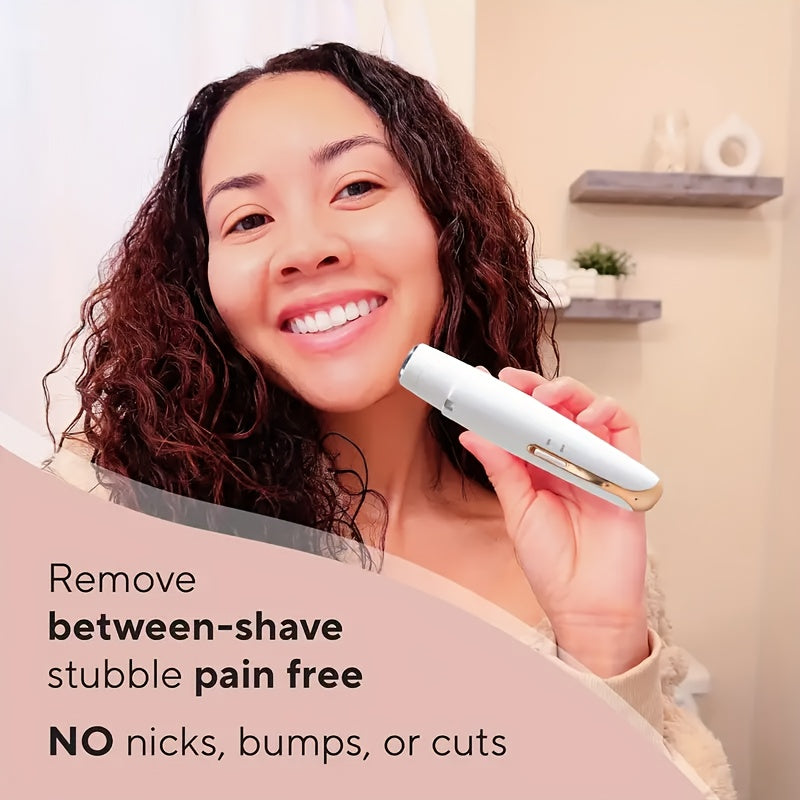 Women's 4-in-1 Electric Epilator Set USB Rechargeable Gentle Portable for Brows Face Legs