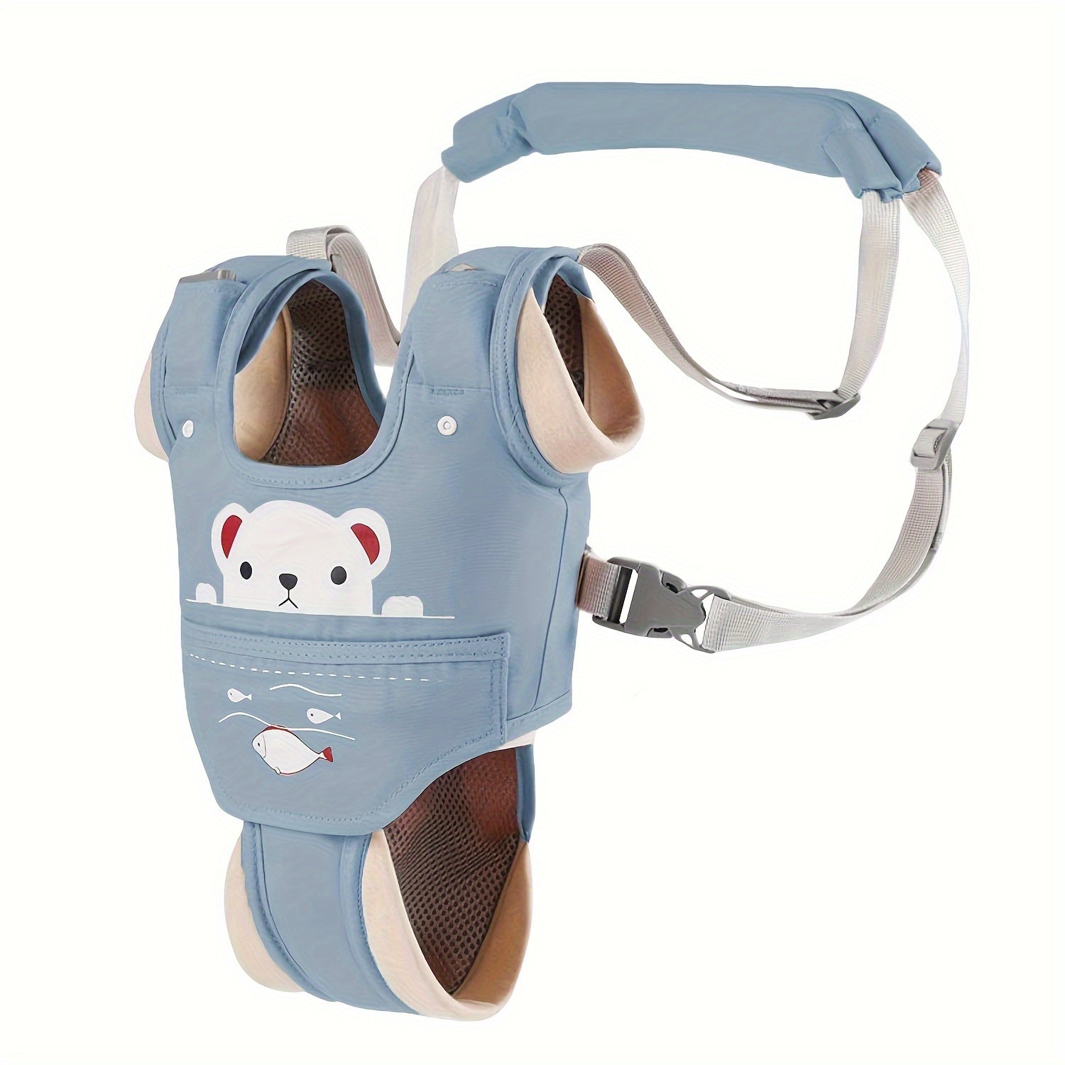 Adjustable Safety Harness Strap Rope with Removable Crotch Protector for Walking Assistance