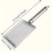 Ergonomik tutqichli mustahkam zanglamaydigan po'latdan yasalgan pomidor bo'laklagich, mukammal bo'laklar va maydalash uchun. Salatlar, sendvichlar va nonushta tayyorlash uchun ideal. Zamonaviy dizayn va mustahkam konstruktsiya.