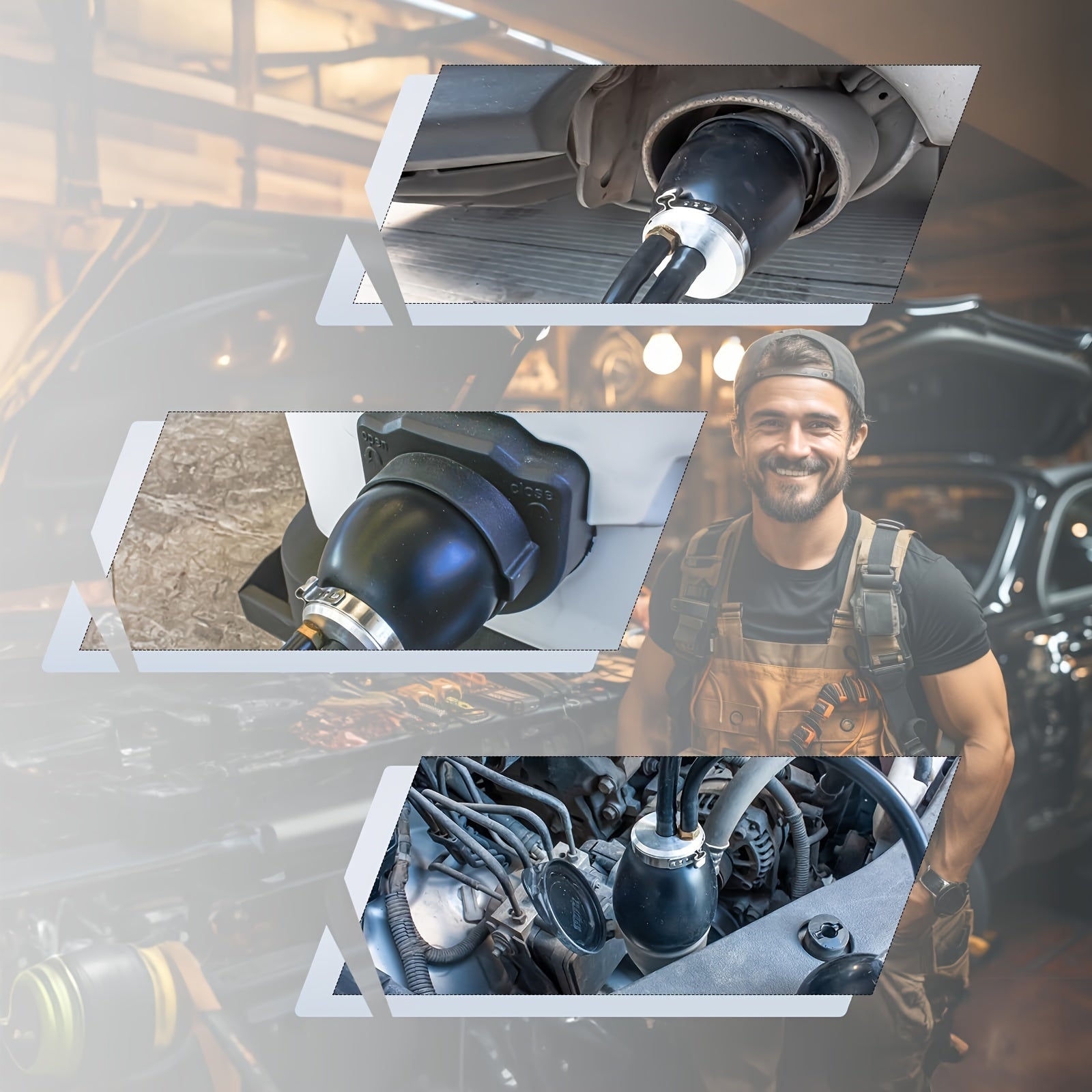 Universal Automotive Smoke Machine Intake Bladder Easy Intake Adapter