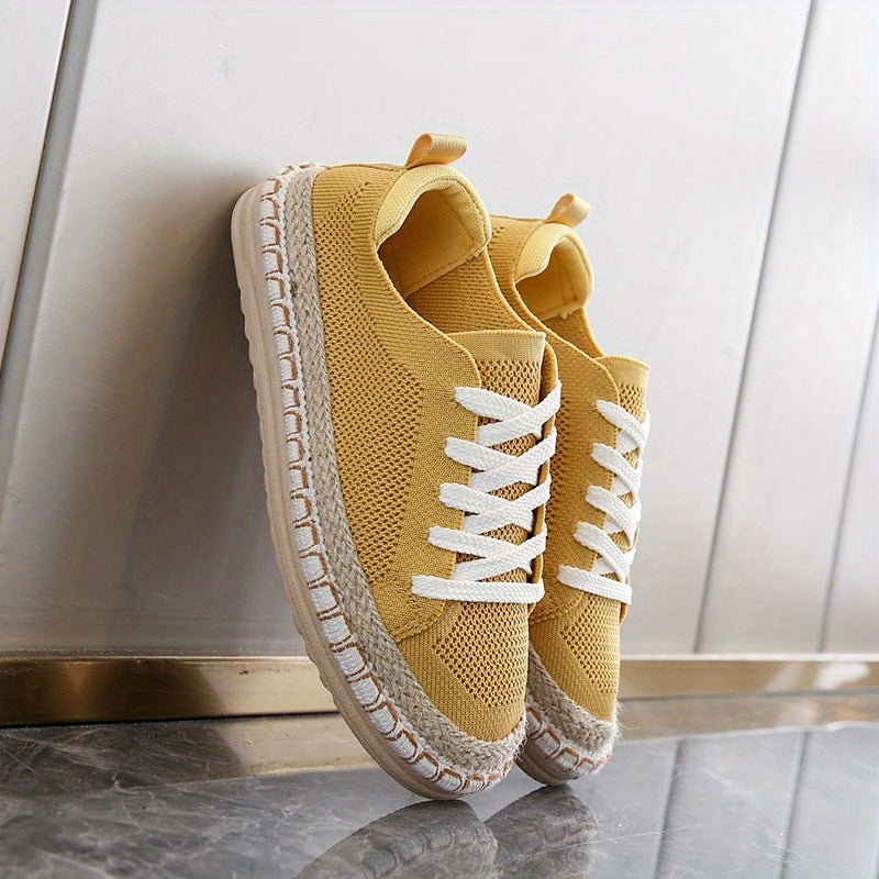 Women Canvas Loafers All-Season Casual Shoes Breathable Rubber Sole