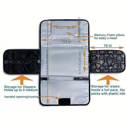 Baby Changing Pad Waterproof Travel Diaper Pad for Nursery and On-the-Go