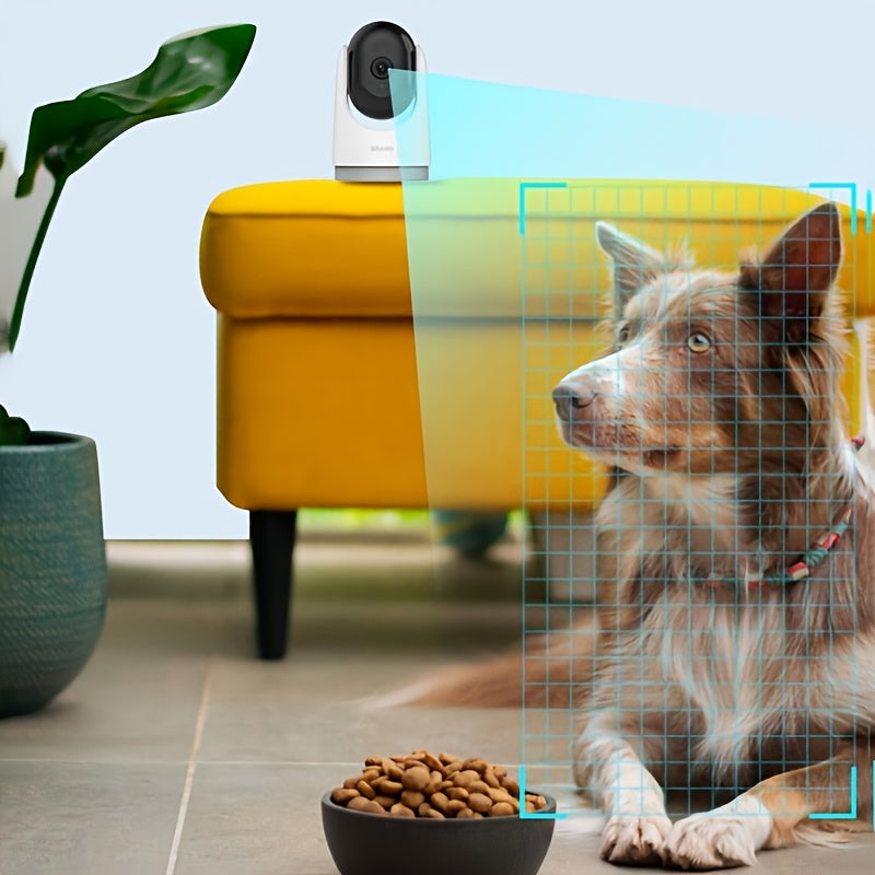 YIIYRY Умная беспроводная камера безопасности оснащена WiFi-соединением, двусторонним аудио, ночным видением, автоматическим отслеживанием и питанием от USB. Она предлагает видеокачество 1080P HD, но карта памяти не включена.