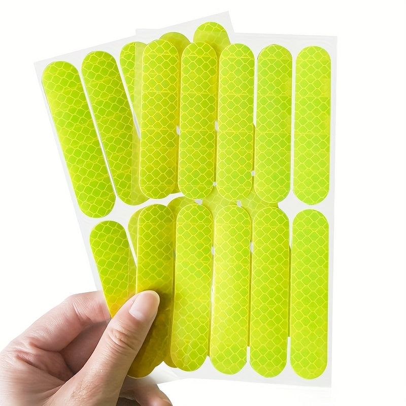 Universal Safety Reflective Stickers for Car, Motorcycle Helmet, 10-60 Pack