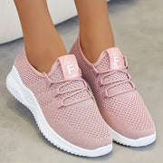 Women Breathable Knit Sneakers Lightweight Non-Slip Comfortable All-Season