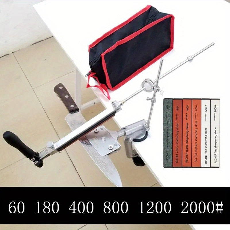 Yangi professional Ruixin pro 4 rx 008 Alüminiy alloy pichoq silliqlash tizimi, olmosli silliqlash toshi bilan.