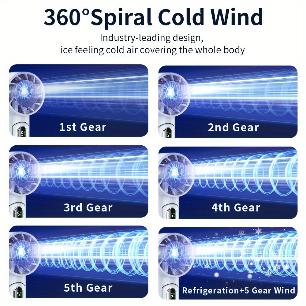 Rechargeable Portable USB Fan with High-Speed Cooling and Long-Lasting Battery