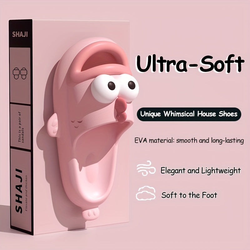 Unisex Cartoon Clownfish Slip-On Slippers Cushioned EVA Indoor Outdoor