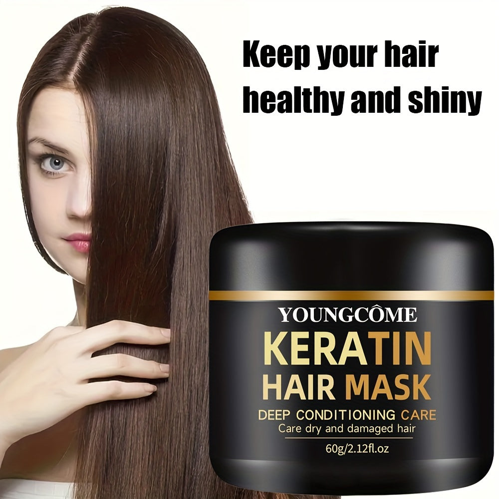 Unisex Hair Mask with Keratin for All Hair Types Moisturizing Cream