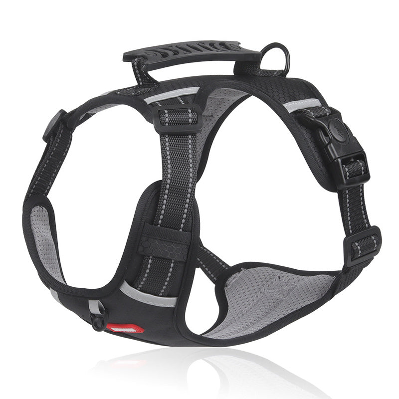 Adjustable No-Pull Pet Harness for Dogs and Cats with Easy Control Handle and Comfortable Fit