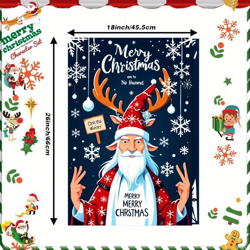 Two Pieces Kitchen Towels 18x26 Inches Christmas Winter Snowflake Decor Soft Cozy