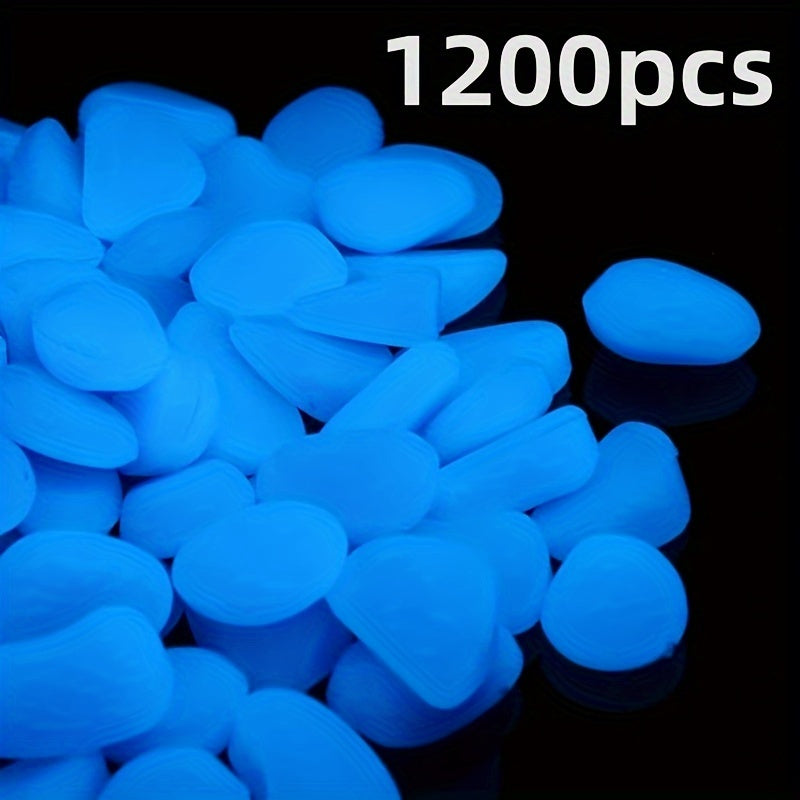 1200 Glowing Landscape Stones for Decoration in Flower Pots Pathways Aquariums and Starry Sky