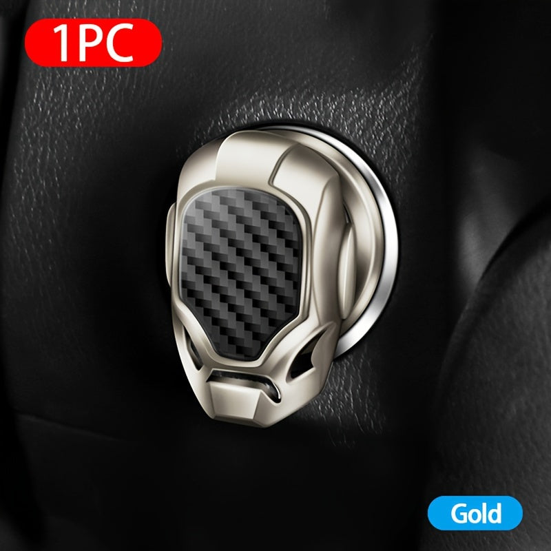 Universal Car Interior 3D Gold Engine Ignition Start Stop Button Sticker