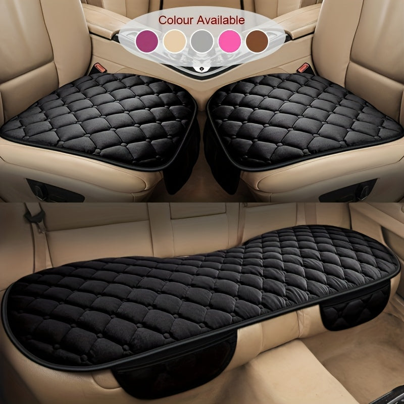 Winter Plush Car Cushion Set Warm Automotive Seat Covers