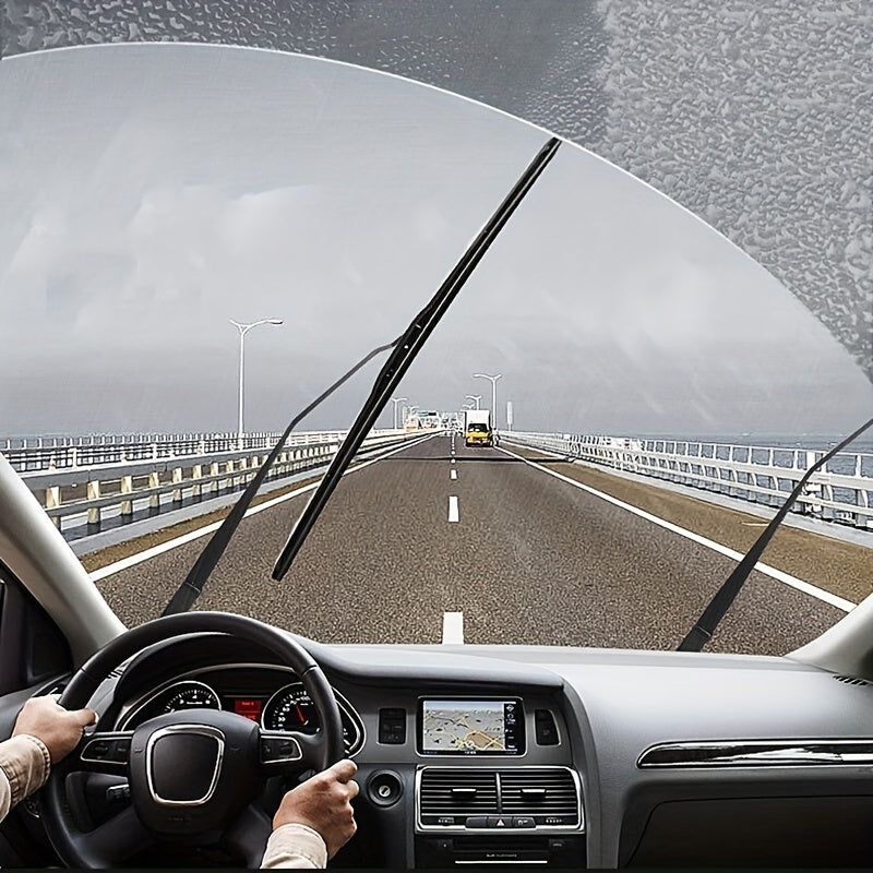 Universal Silicone Windshield Wiper Blades 19mm Connector 14-28 Inch Quick-Release