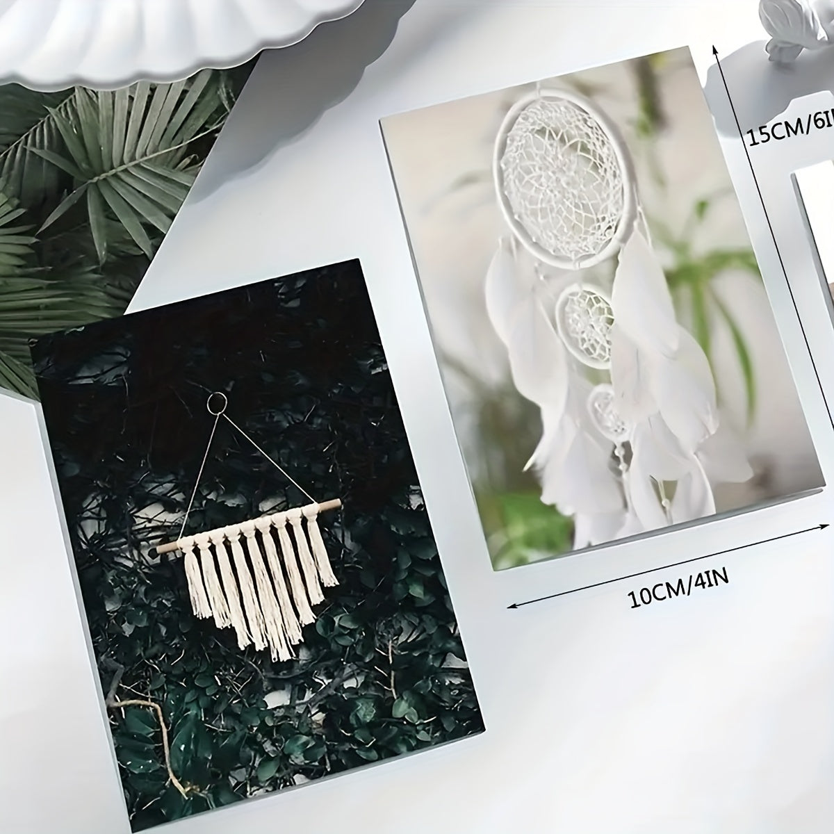 50-Pack Wheat Straw Wall Art Prints Green Plant Collage for Teen Girls Room Decor