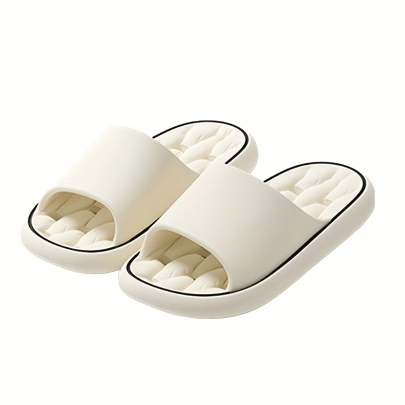 Unisex EVA Slides Indoor Outdoor Non-Slip Arch Support White