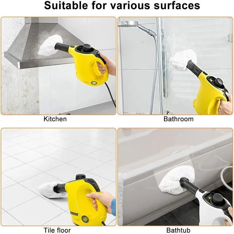 Mustahkam va yuvilishi mumkin bo'lgan 5 ta mikroto'qima mop boshliqlari - Karcher Easyfix SC2/SC3/SC4/SC5 uchun almashtirish matosi, pol qo'shimchasi, bug' tozalagich aksessuarlari