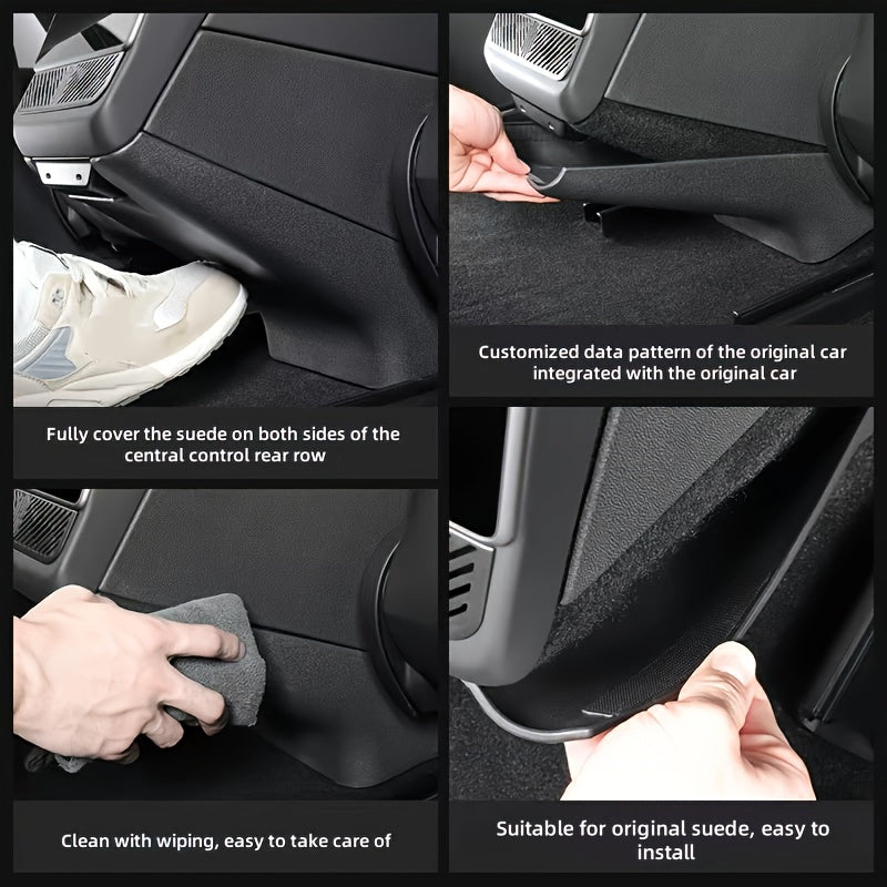 Полный комплект автомобильных ковриков против пробуксовки для Model Y, черный, TPE, защита в любую погоду