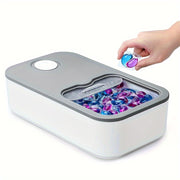 Large Capacity Laundry Pod Storage Container with Sliding Lid for Laundry Room Organization