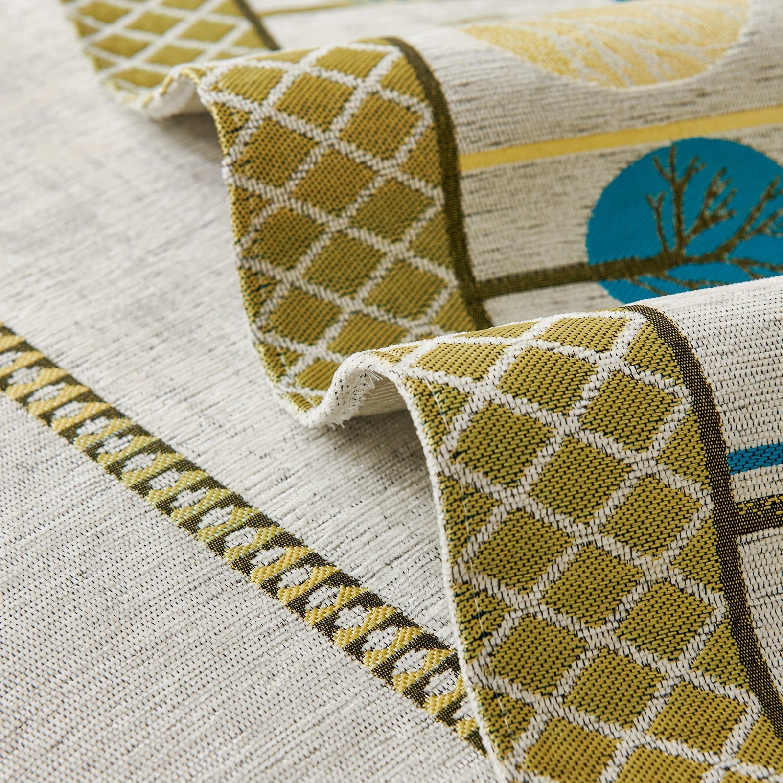 Bohemian Moonlit Trees Sofa Cover for Single to Quadruple Seaters Pet-Friendly Machine Washable Viscose