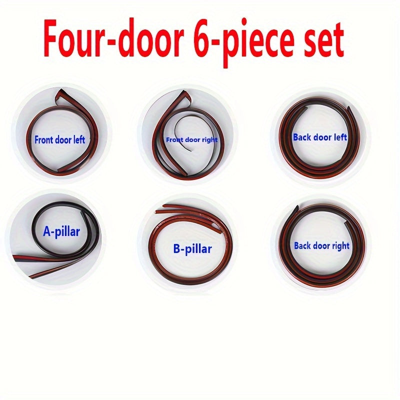 Full Vehicle Soundproofing Seal Strip Kit Waterproof Shock Absorbing Self-Adhesive Insulation