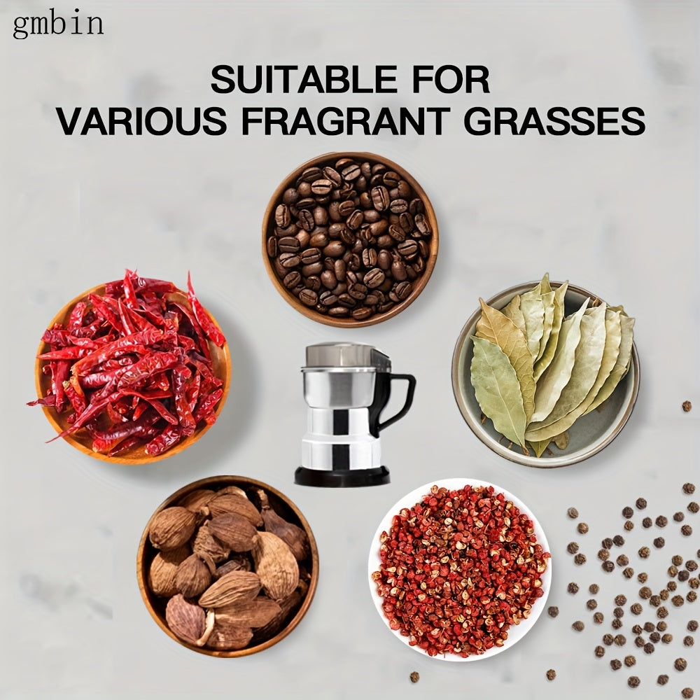 304 po'lat burchakli pichoq bilan uy sharoitida don maydalagich, tez va teng kukun tarqatish uchun. Donlarning yangi saqlanishini ta'minlash uchun qalinligini sozlash mumkin. Ovqat qo'shimchalari, qahva va o'tlar uchun mos.