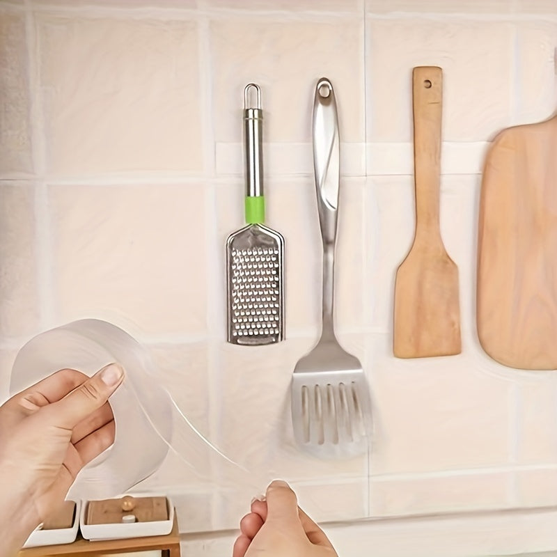 Ikki tomonlama yopishqoq lenta 3 ta to'plam, shaffof, qoldiqsiz, gilamni ushlab turuvchi padlar, uy va ofis uchun