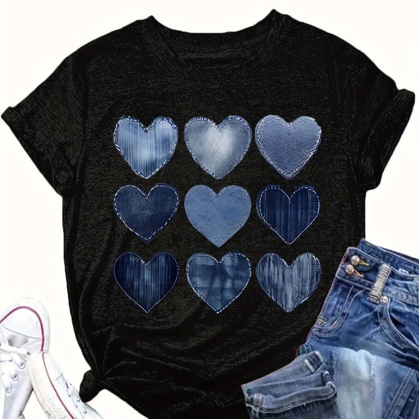 Plus Size Women's Casual Cotton T-Shirt Short Sleeve All-Season Comfortable