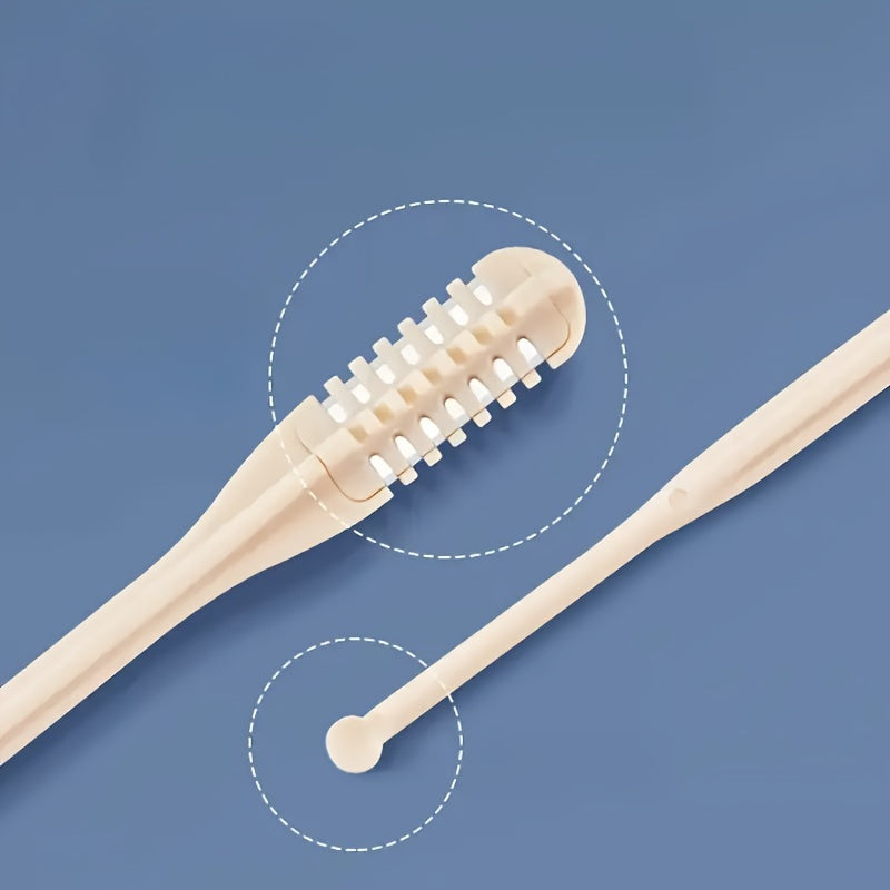 Men’s Nose Hair Trimmer Set, Plastic, 360° Rotary, Double-Sided Blades