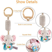 Baby Activity Toys for 3-12 Months Hanging Crib Toys Wind Chimes Stroller Toys
