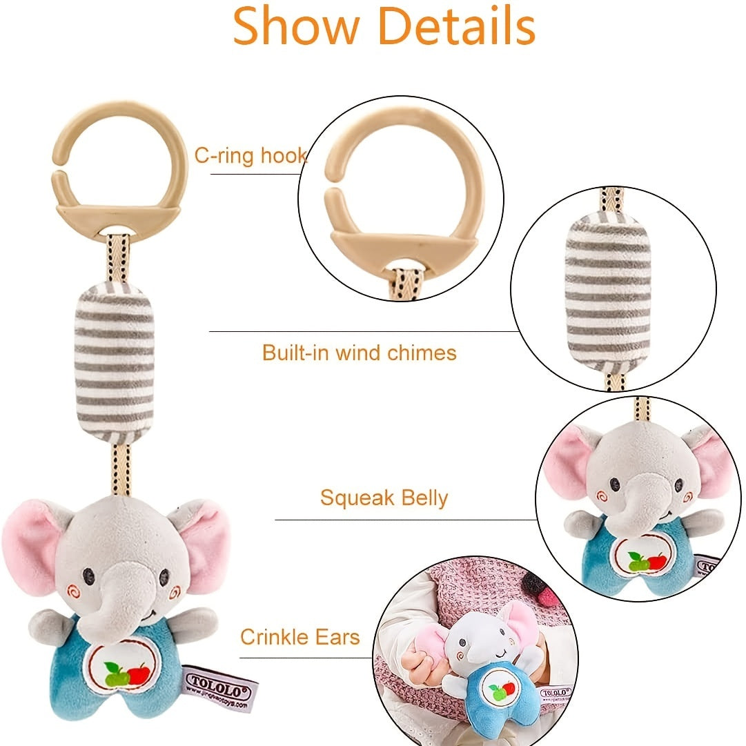 Baby Activity Toys for 3-12 Months Hanging Crib Toys Wind Chimes Stroller Toys