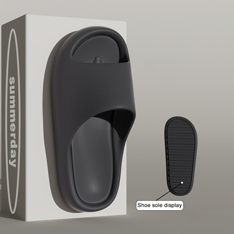 Women's Soft-Sole Quick-Dry Home Slippers Casual Solid Color Outdoor Thick-Soled