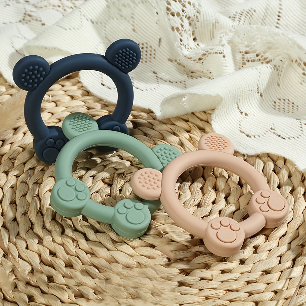 0-3 yoshdagi bolalar uchun silikon tishlamalar - oziq-ovqat darajasida, qaynatiladigan, tishlamaga chidamli tishlamalar - chaqaloqlar uchun mashinada yuvish mumkin bo'lgan to'plam.