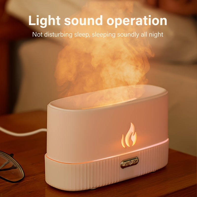 USB-Powered Aromatherapy Diffuser with Soundwave Technology LED Light Cool Mist Humidifier for Essential Oils