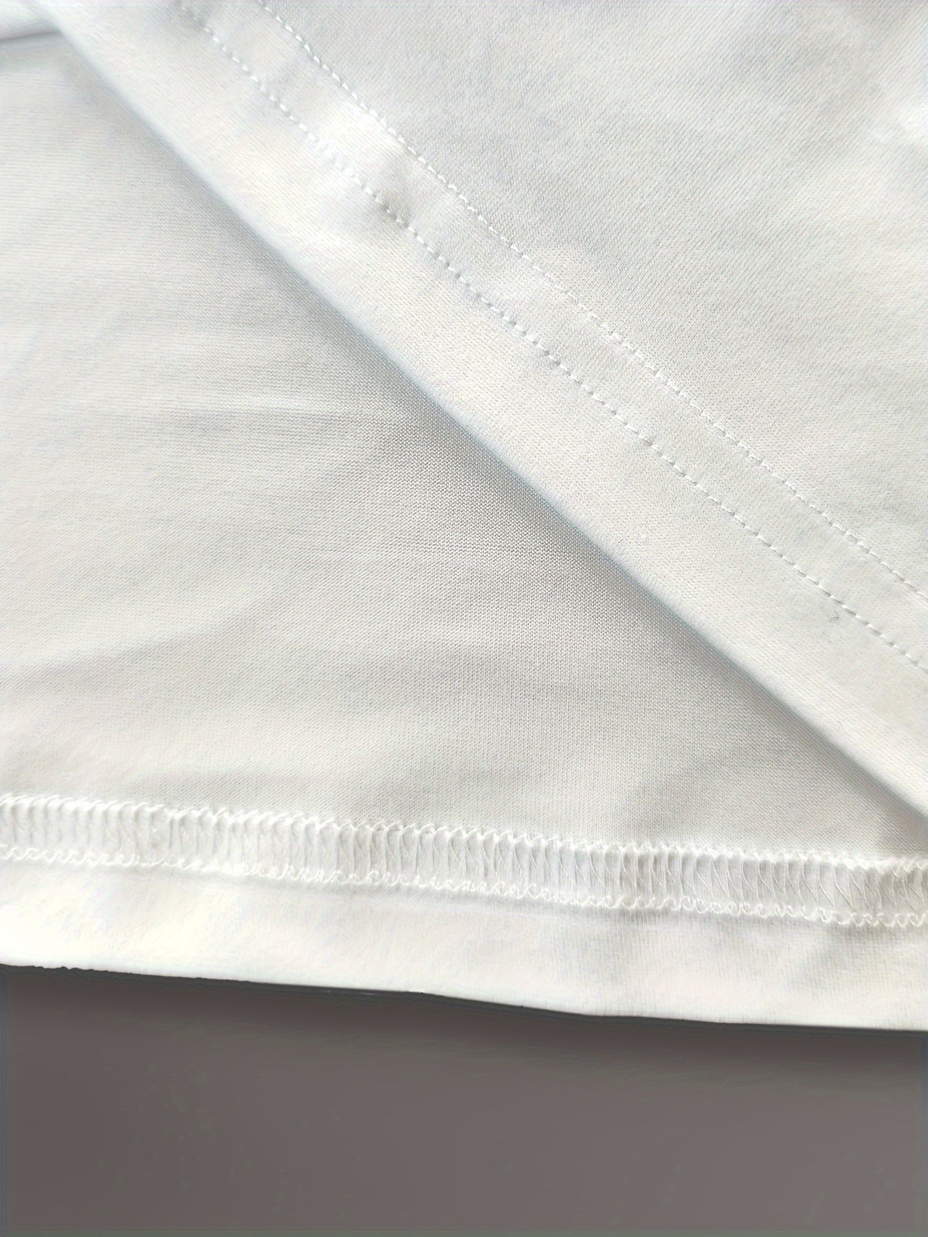 Camiseta de verano para mujer con patrón geométrico, cuello redondo, top casual