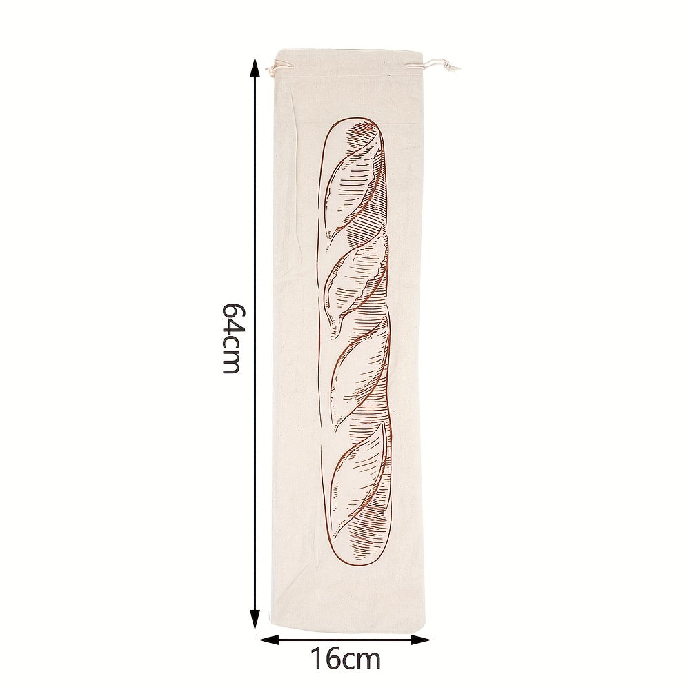 Bolsa reutilizable de lino para pan artesanal, almacenamiento ecológico y seguro para alimentos