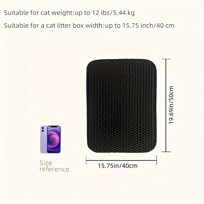 Double Layer Waterproof Cat Litter Mat Extra Large EVA PP Traps Litter Easy to Clean