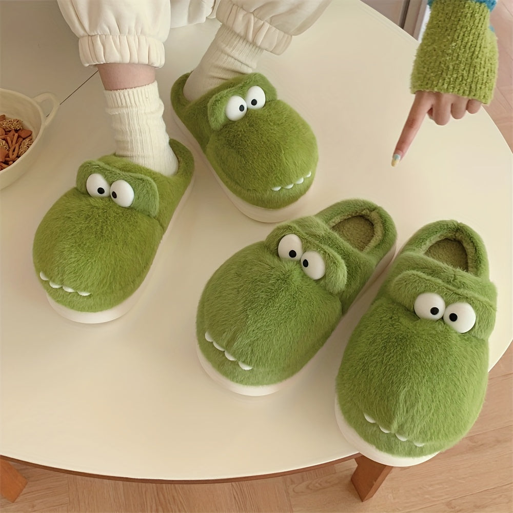 Women's Fluffy Plush Slippers Winter Warm Non-slip Cozy Indoor Shoes